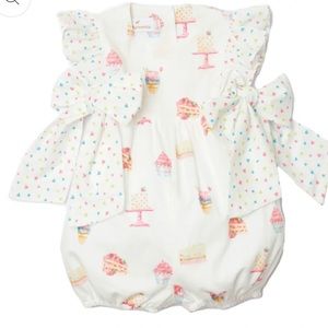 Sal and Pimenta Celebration Romper! Worn once! First birthday perfection!